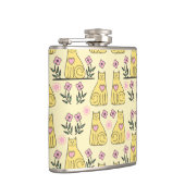 Gele katten heupfles (Rechts)