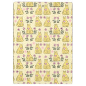 Gele katten klembord (Achterkant)