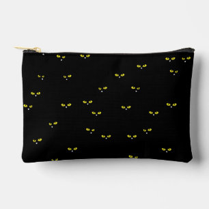 Gele kattenogen op zwart best Halloween-feest Etui