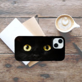 Gele Kattenogen, Zwarte Kat Case-Mate iPhone Case