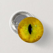 Gele Katteoog Ronde Button 3,2 Cm (Voorkant /achterkant)