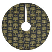 Gele Keltische Boom Des Levens Kerstboom Rok (Voorkant)