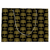 Gele Keltische levensboom Groot Cadeauzakje (Achterkant)
