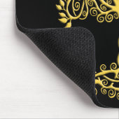 Gele Keltische levensboom Muismat (Hoek)