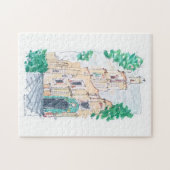 Gele Kerk Legpuzzel (Horizontaal)