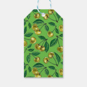 Gele kersen cadeaulabel (Achterkant)