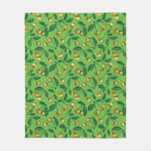 Gele kersen fleece deken (Voorkant)
