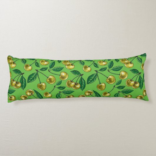 Gele kersen lichaamskussen (Achterkant)