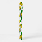 Gele kersen op wit iPhone hoesje (Rechterkant)