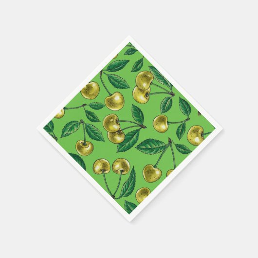 Gele kersen servet (Hoek)