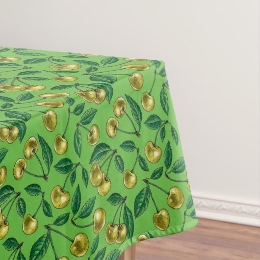 Gele kersen tafelkleed (Voorbeeld)