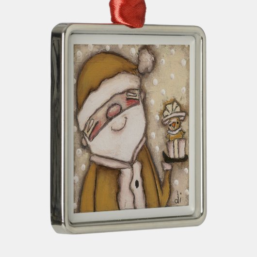 Gele kerstman - Ornament (Rechts)