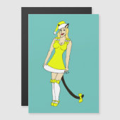 Gele Kerstmis catgirl (Voorkant / Achterkant)