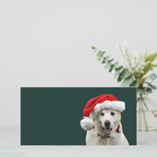 Gele Kerstmis van het Laboratorium Feestdagenkaart (Staand voorkant)