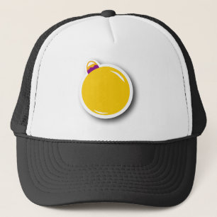 Gele kerstsierbloem (Ronde) Trucker Pet