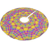 Gele kersttang kerstboom rok (Gekanteld)