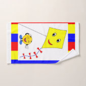 Gele keukendoekjes bad handdoek (Handdoek)