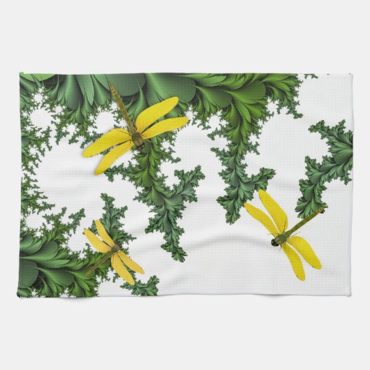 Gele keukenhanddoek (Horizontaal)