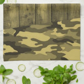 Gele keukenhanddoeken voor het leger (Gevouwen)