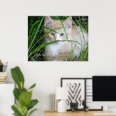 Gele keuten in Tall Grass Poster (Thuiskantoor)