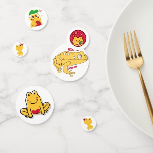 Gele Kikker Confetti (Groep)