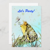 Gele kikker Funny Cute Card Kaart (Voorkant / Achterkant)