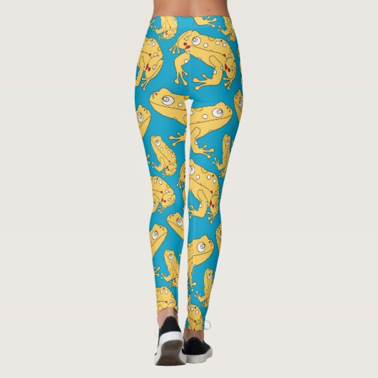 Gele kikker leggings (Achterkant)