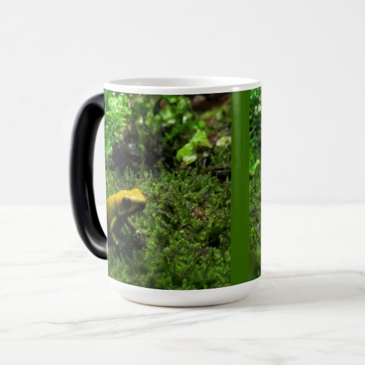 Gele kikker magische mok (Voorkant links)