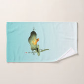 Gele Kikker op Lotus Leaf Bad Handdoek (Handdoek)