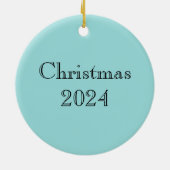 Gele Kikker op Lotus Leaf Keramisch Ornament (Achterkant)