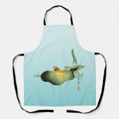 Gele Kikker op Lotus Leaf Schort (Voorkant)