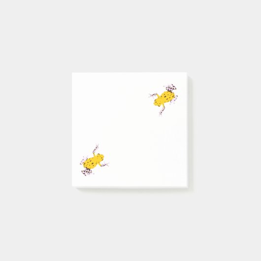 Gele kikker post-it® notes (Voorkant)