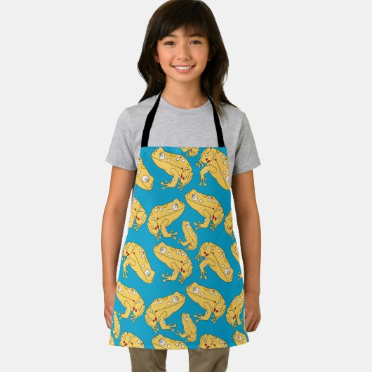 Gele kikker schort (Insitu)