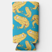 Gele kikker seltzer blikjeskoeler (Voorkant)