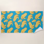 Gele kikker strandlaken (Voorkant)