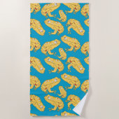 Gele kikker strandlaken (Voorkant)