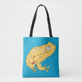 Gele kikker tote bag (Voorkant)