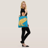 Gele kikker tote bag (Op model)