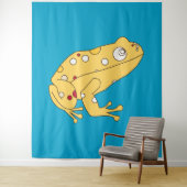 Gele kikker wandkleed (In situ)