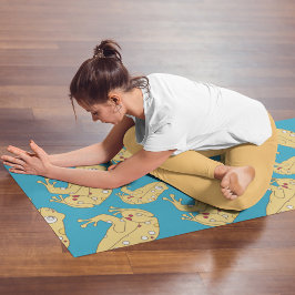 Gele kikker yogamat