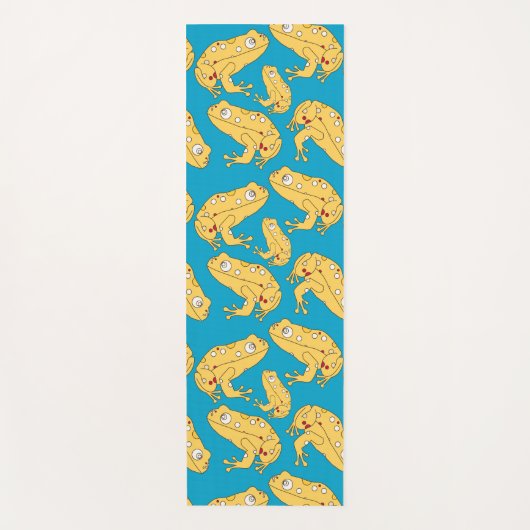 Gele kikker yogamat (Voorkant)