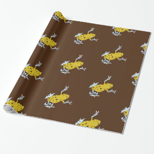 Gele kikkers cadeaupapier