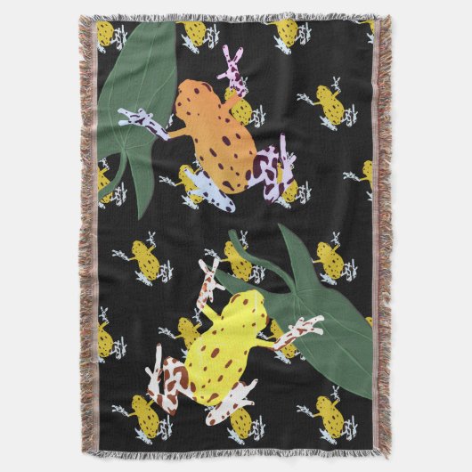 Gele kikkers deken (Voorkant Verticaal)