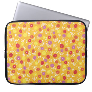 Gele Kinder minuscule laptop Sleeve