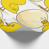 Gele kip en eieren cadeaupapier