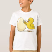 Gele kip en eieren t-shirt (Voorkant)