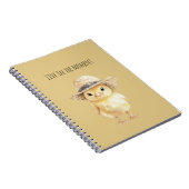Gele Kip Hoed Notitieboek (Rechterzijde)