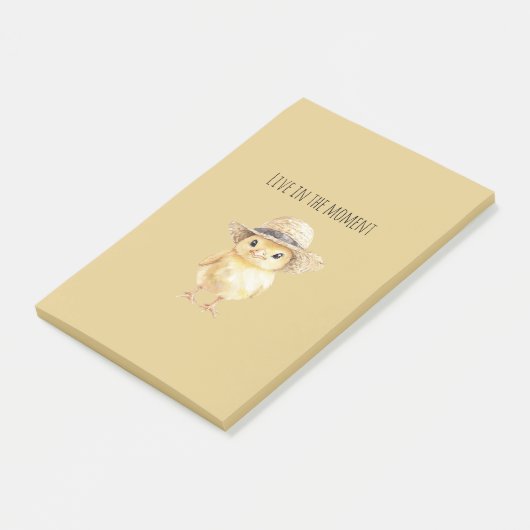 Gele Kip Hoed Post-it® Notes (Schuin)