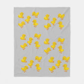 Gele kippen Vleece Blanket Fleece Deken (Voorkant)