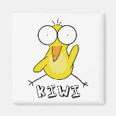 Gele Kiwi magneet (Voorkant)